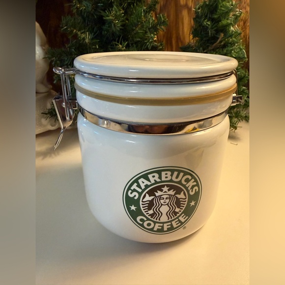 Starbucks Other - Starbucks White and Green Canister